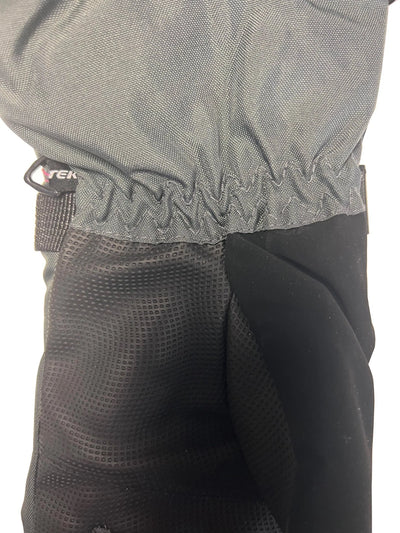 Snotek Women's Grey Pink Stitched Zip Performance Winter Ski Gloves ST118 (S03)