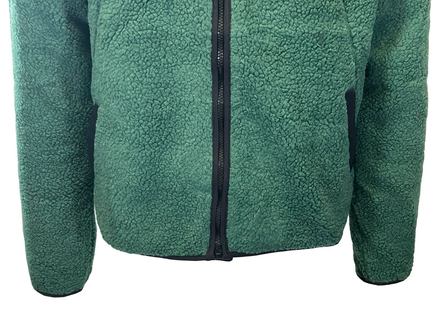 Jack & Jones Men's Green Jacket Authentic Sherpa Teddy Fleece (S03)