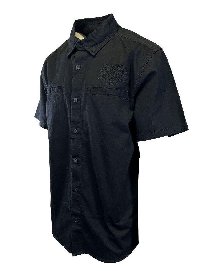 Branded Men's Black Shirt 120th Anniversary Short Sleeve Woven (S67)