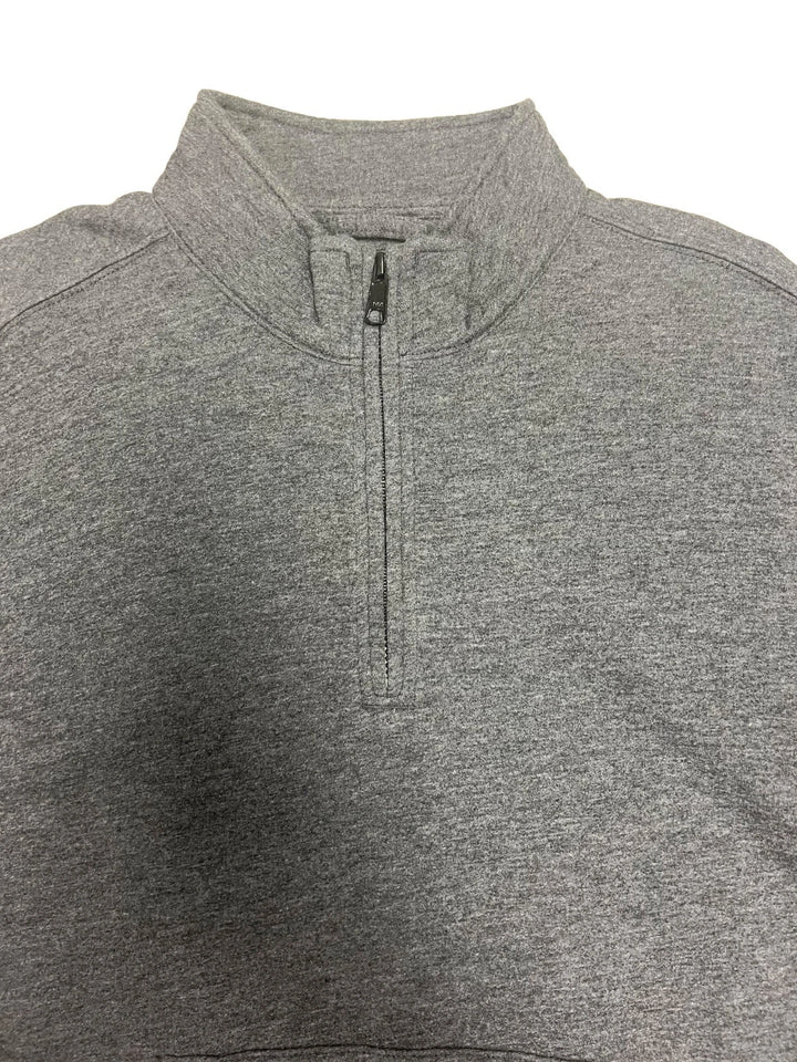 Carhart FR Men′s Granite Heather Sweatshirt Quarter Zip Mock Neck (S52)