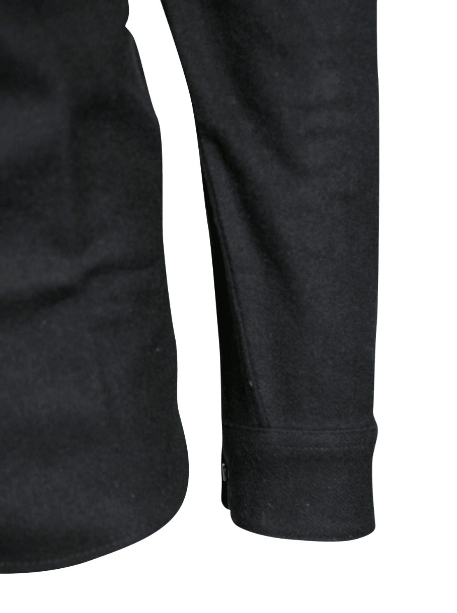 HD Branded Men's Shirt Black Beauty Shadow Long Sleeve Woven (S61)