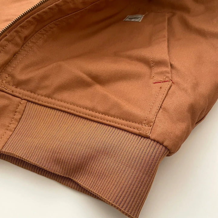 Eddie Bauer Men's Brown Duck Heavy-Duty Insulated Work Jacket