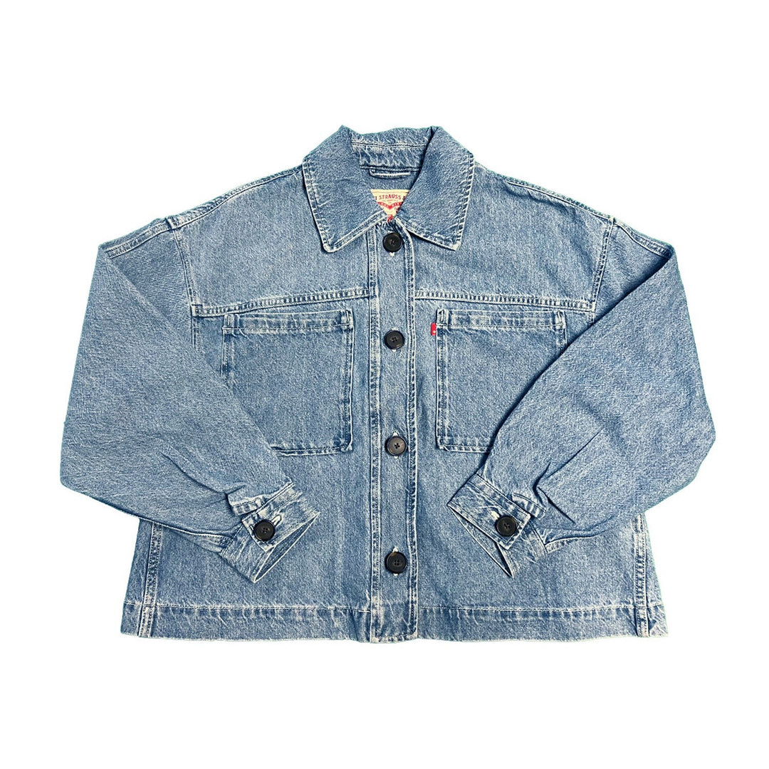 Levi's Women's Denim Jacket Cara Cotton Prep Outerwear Coat (S01)