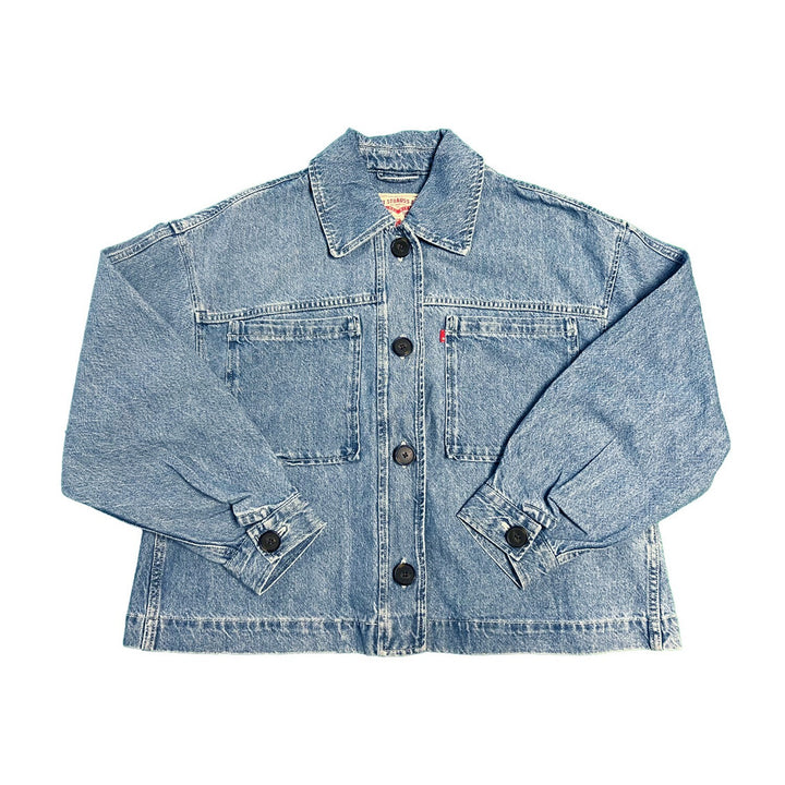 Levi's Women's Denim Jacket Cara Cotton Prep Outerwear Coat (S01)