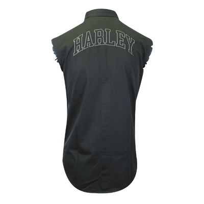 Harley-Davidson Men's Sturgis Bar & Shield Harley Text On Back Sleeveless Vest