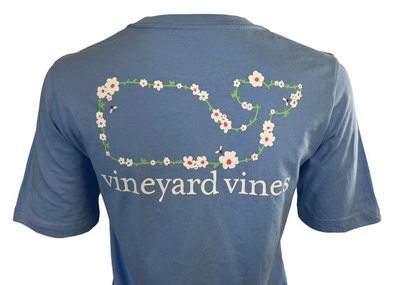 Vineyard Vines Youth’s Daisy Whale Hydrangea Short Sleeve Big Boys Tee (S03)