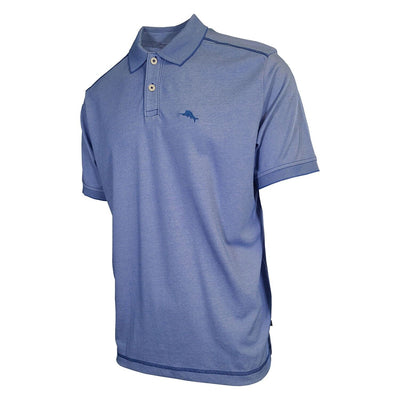 Tommy Bahama Men's Rococo Blue Performance Polo 2 Buttons T-Shirt S/S (S15)