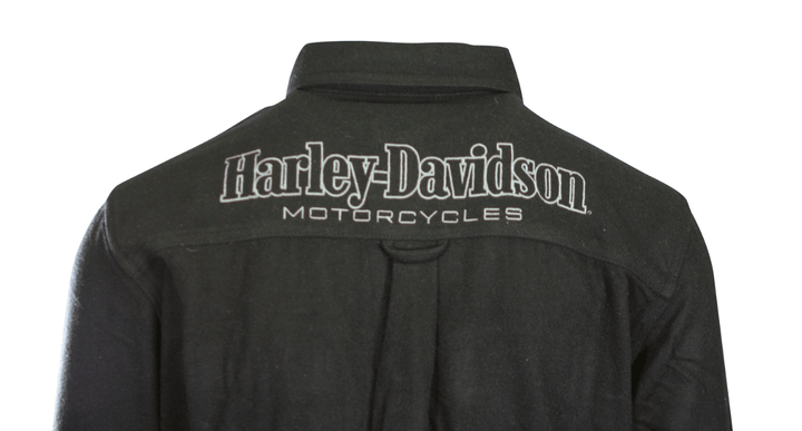 HD Branded Men's Shirt Black Beauty Shadow Long Sleeve Woven (S61)