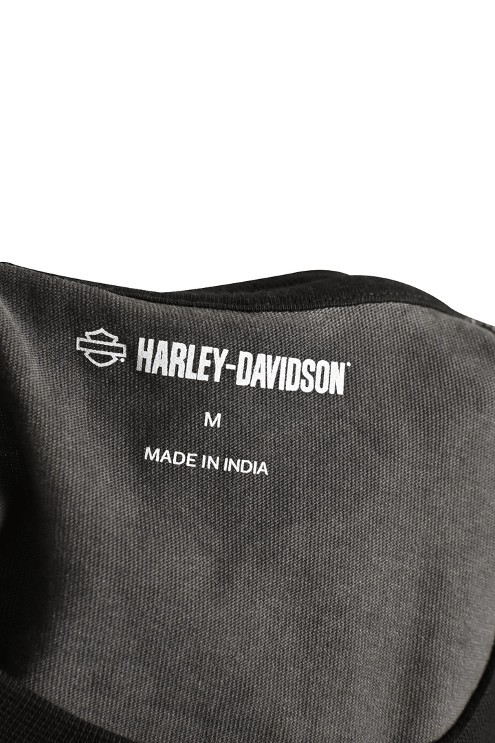 HD Branded Men's T-Shirt Block Letters Graphic Long Sleeve (S65)