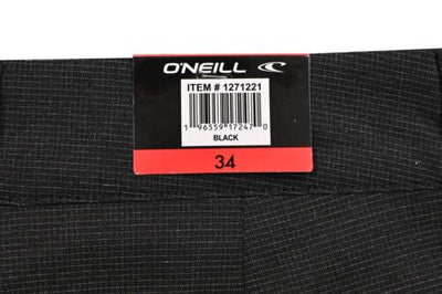 O'Neill Men's Chino Shorts Black Charcoal 2-Way Stretch (S06)