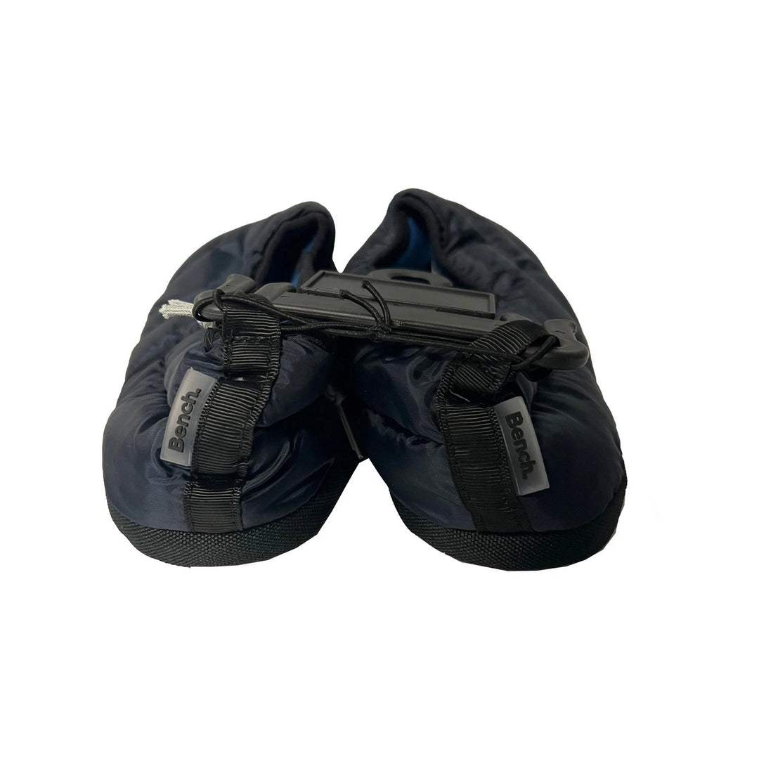 Bench Juniors Kid's Navy Puffer Slippers with Rubber Sole FiberFill (S02)