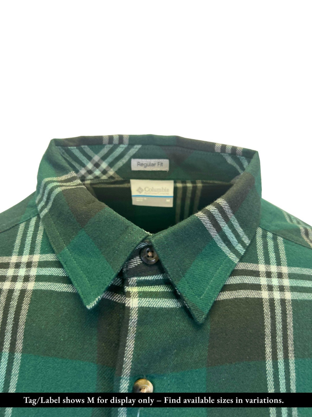 Columbia Men's Rain Forest Trails Edge Plaid Shirt Flare Gun Stretch Flannel L/S