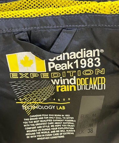 Canadian Peak Men's Black Jacket 1983 Butaneak Wind Rain Breaker (S02)