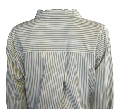 Columbia Women's Shirt Green Striped W Ross River Trail EXS Woven L/S (335)