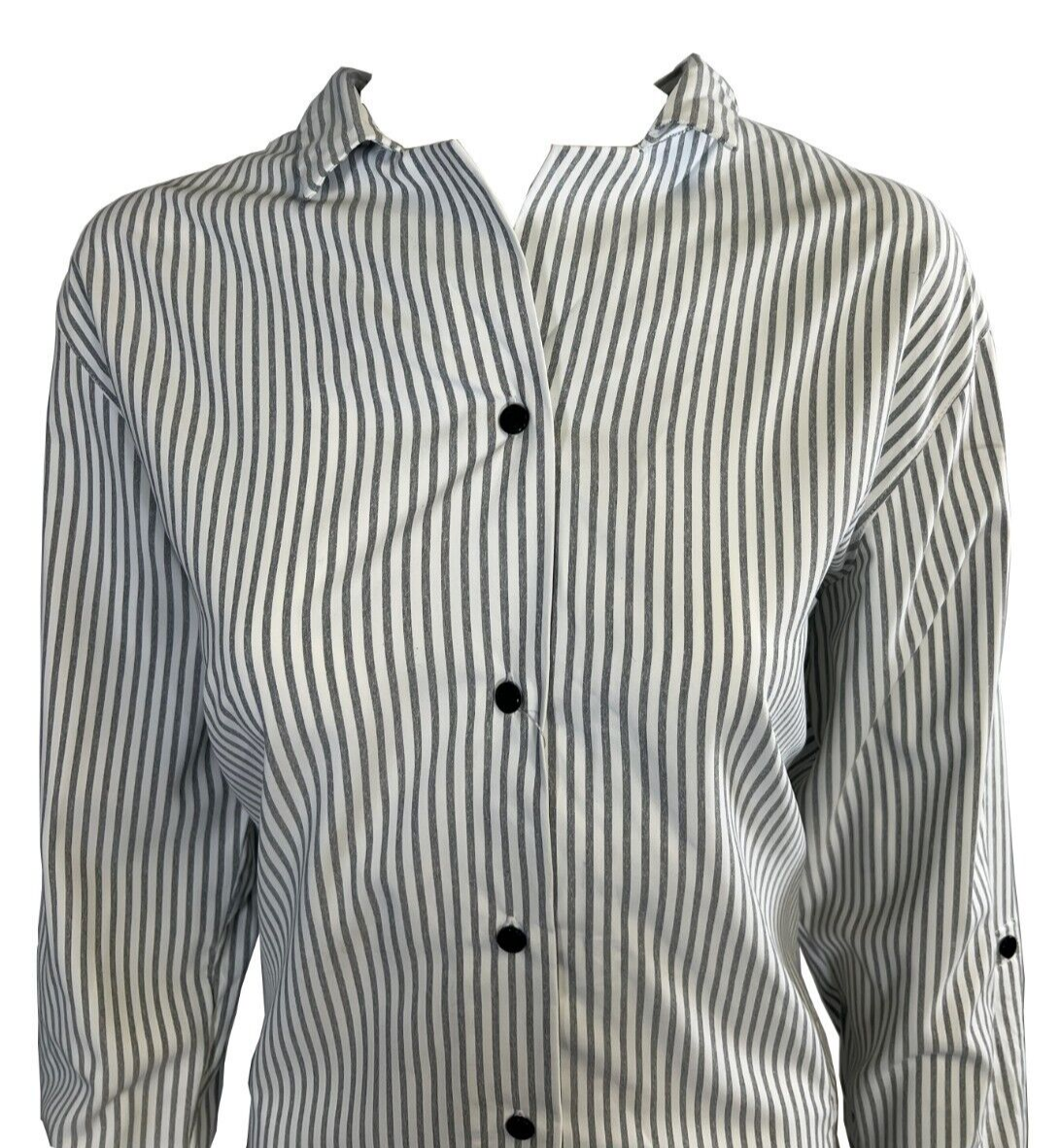 Columbia Women's Shirt Grey Striped W Ross River Trail EXS Woven L/S (010)