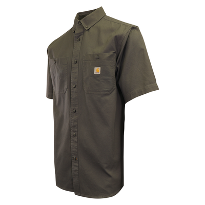 Carhartt Men's Flannel Shirt Gravel Rugged Short Sleeve (225)