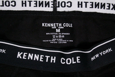 Kenneth Cole Men's New York 1 Pack Black Band Black Boxer Brief (S03)