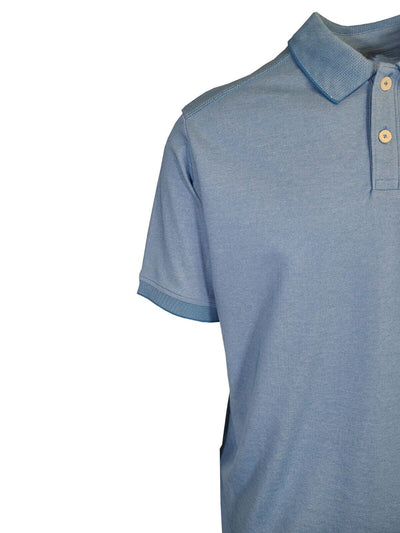 Tommy Bahama Men's Buccaneer Blue Performance Polo 2 Buttons T-Shirt S/S (S05)