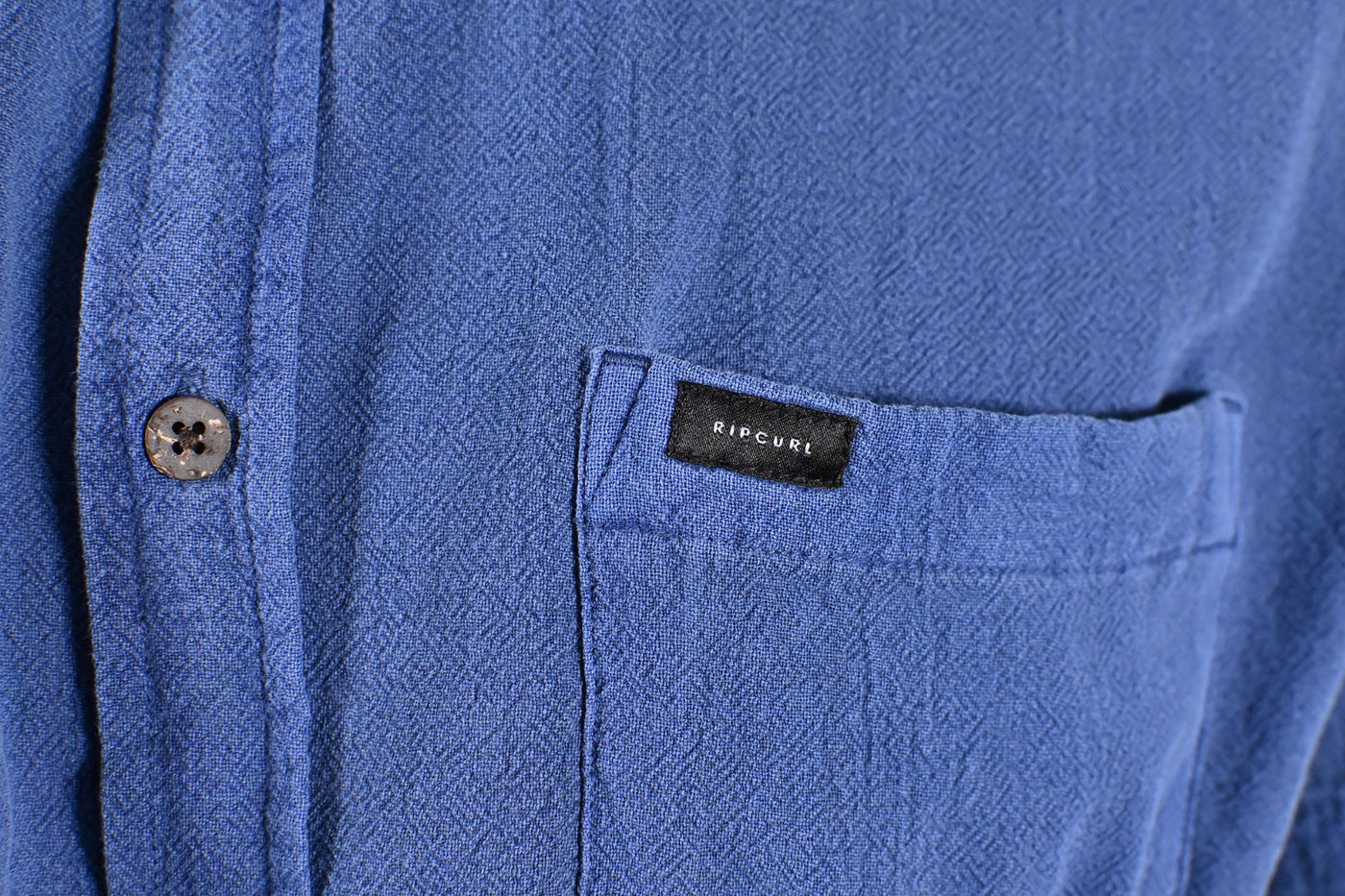 Rip Curl Men's Shirt Sparky Blue Short Sleeve Woven (S11)