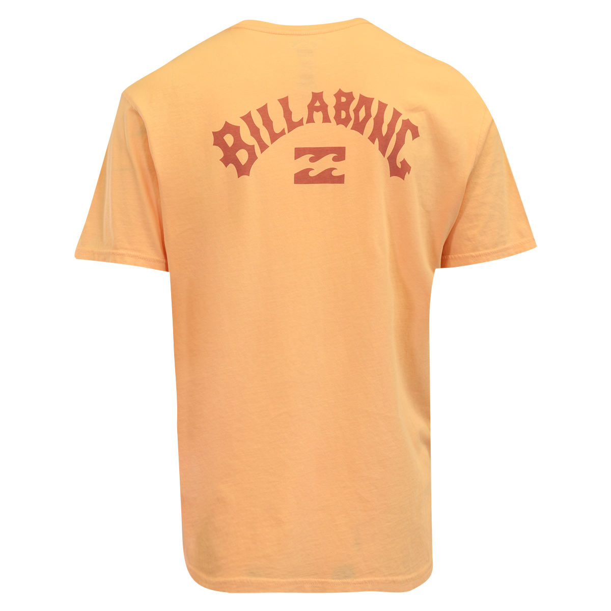 Billabong Men's T-Shirt Peach Wave Washed Chest Logo S/S (S11)