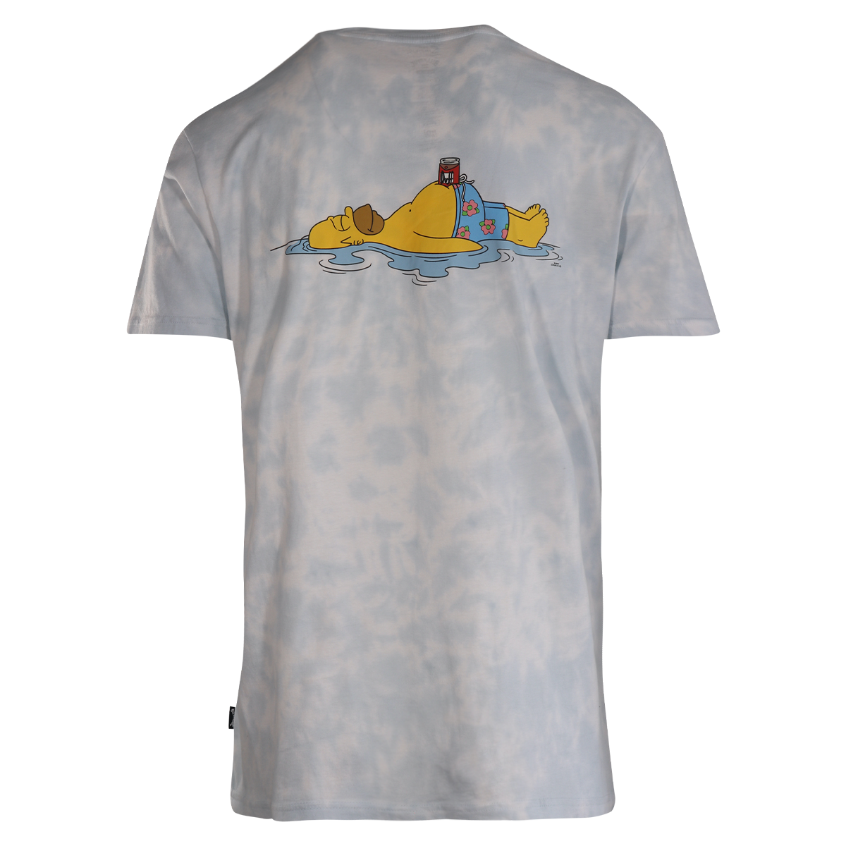Billabong Men's T-Shirt x The Simpsons Blue Tye-Dye S/S (S10)