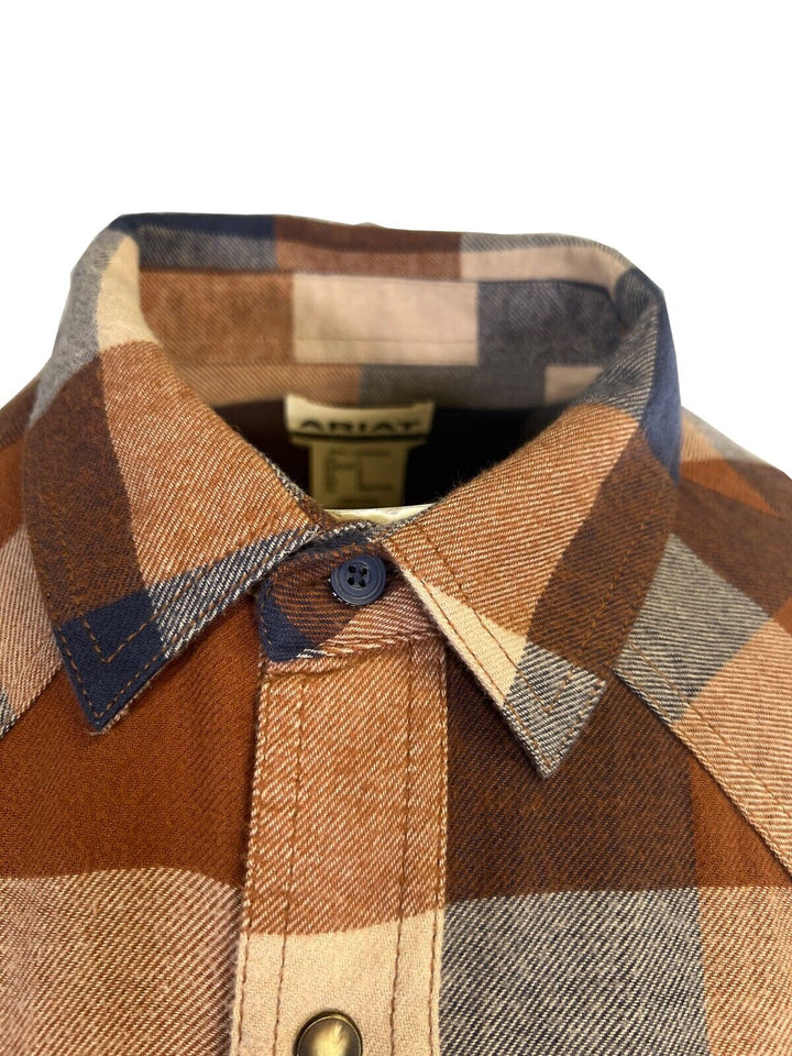 Ariat Men's Mohogany Shirt Haider Retro Fit Double Front Pockets (S41)