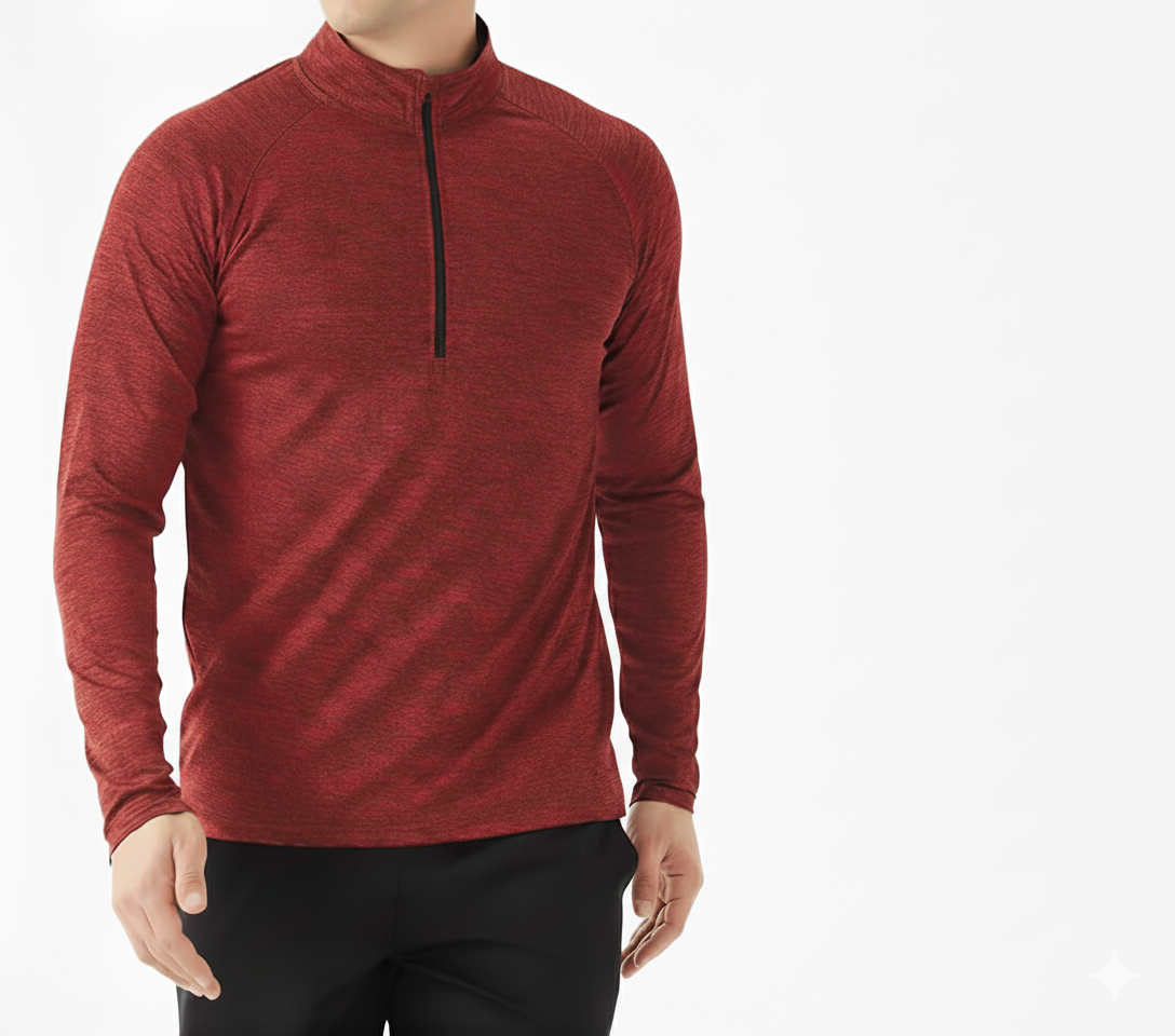 Tex2Fit Men's Sweater Quarter Zip Lightweight Premium - 1 Pack & 2 Pack