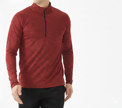 Tex2Fit Men's Sweater Quarter Zip Lightweight Premium - 1 Pack & 2 Pack
