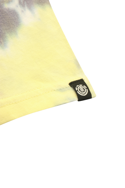 Element Men's T-Shirt Yellow Dark Grey Blazin' Chest Tie-Dye S/S (S09)