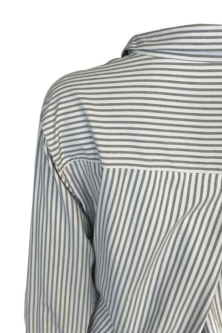 Columbia Women's Shirt Grey Striped W Ross River Trail EXS Woven L/S (010)