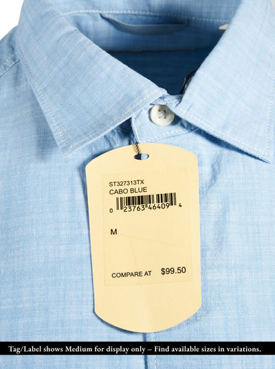 Tommy Bahama Men's Shirt Blue Green Marlin Logo Short Sleeve Button (S10) (S13)