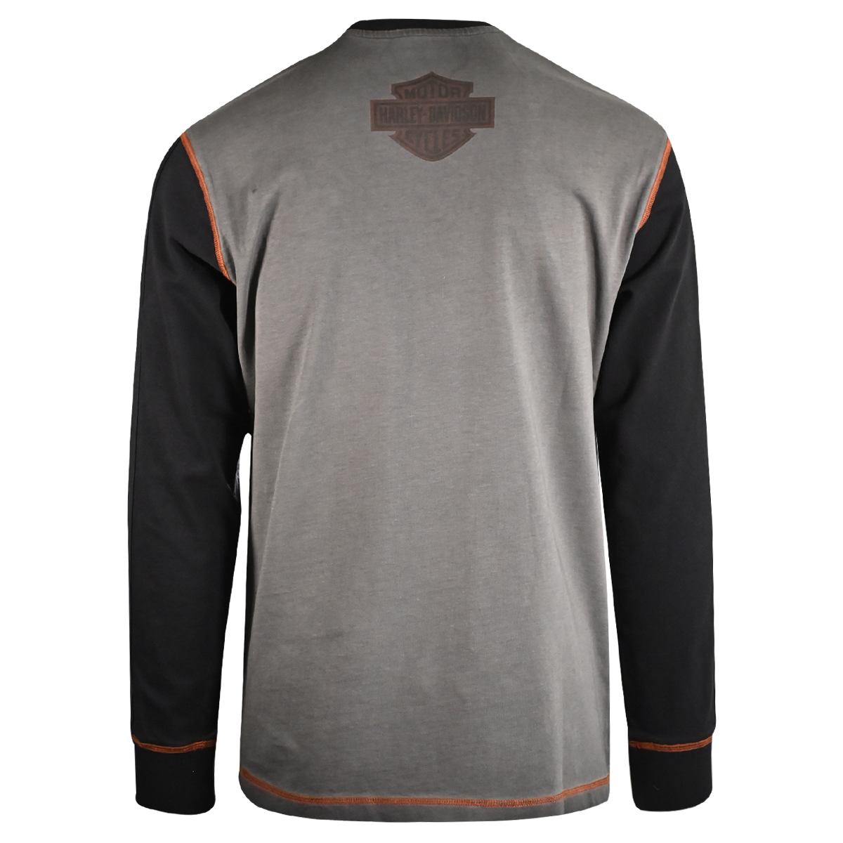 Harley-Davidson Men's T-Shirt Block Letters Graphic Long Sleeve (S65)