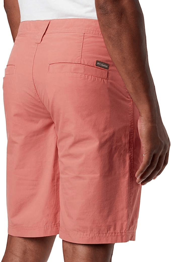 Columbia Men's Dark Coral Inseam 8" Washed Out Chino Short (Retail $40) 639