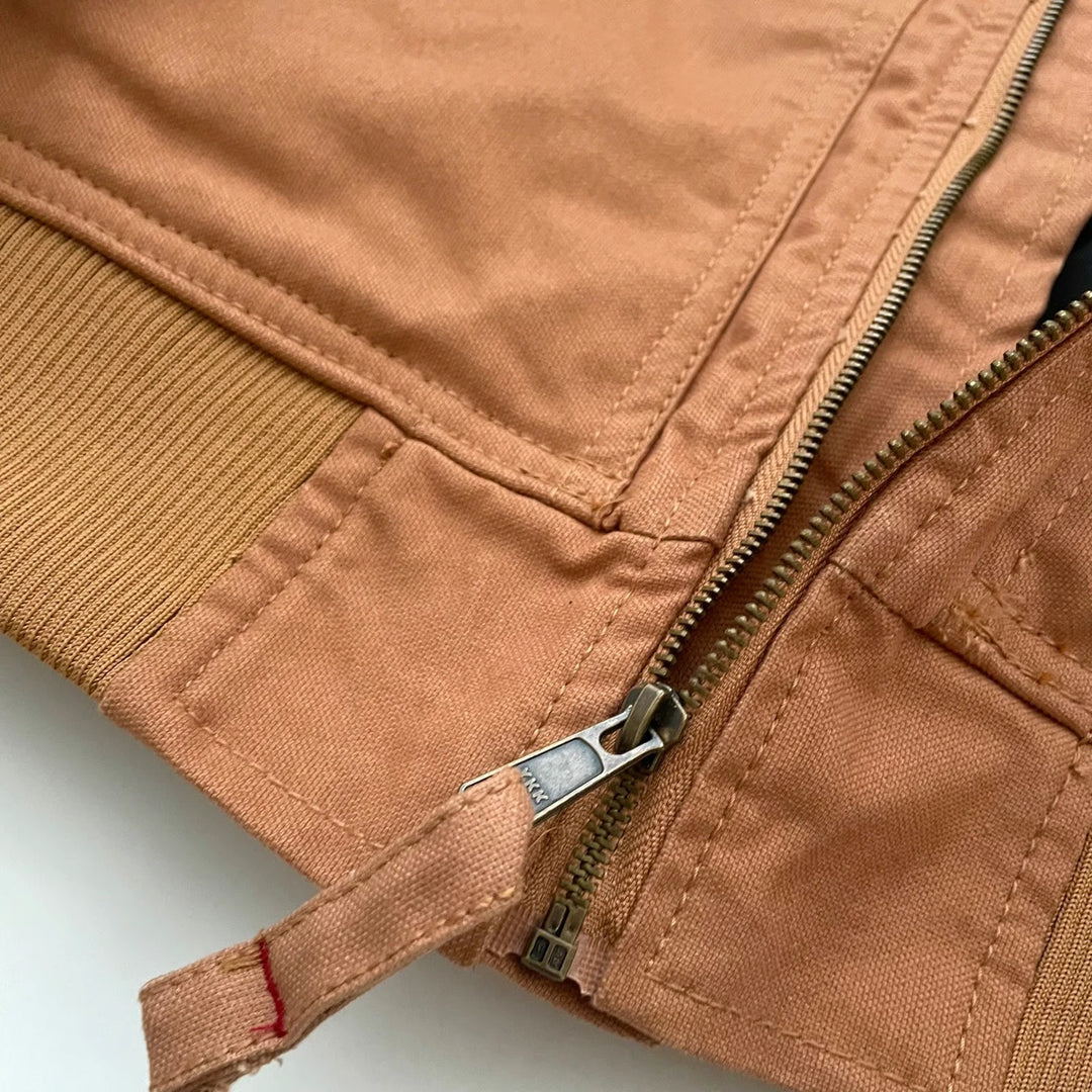 Eddie Bauer Men's Brown Duck Heavy-Duty Insulated Work Jacket