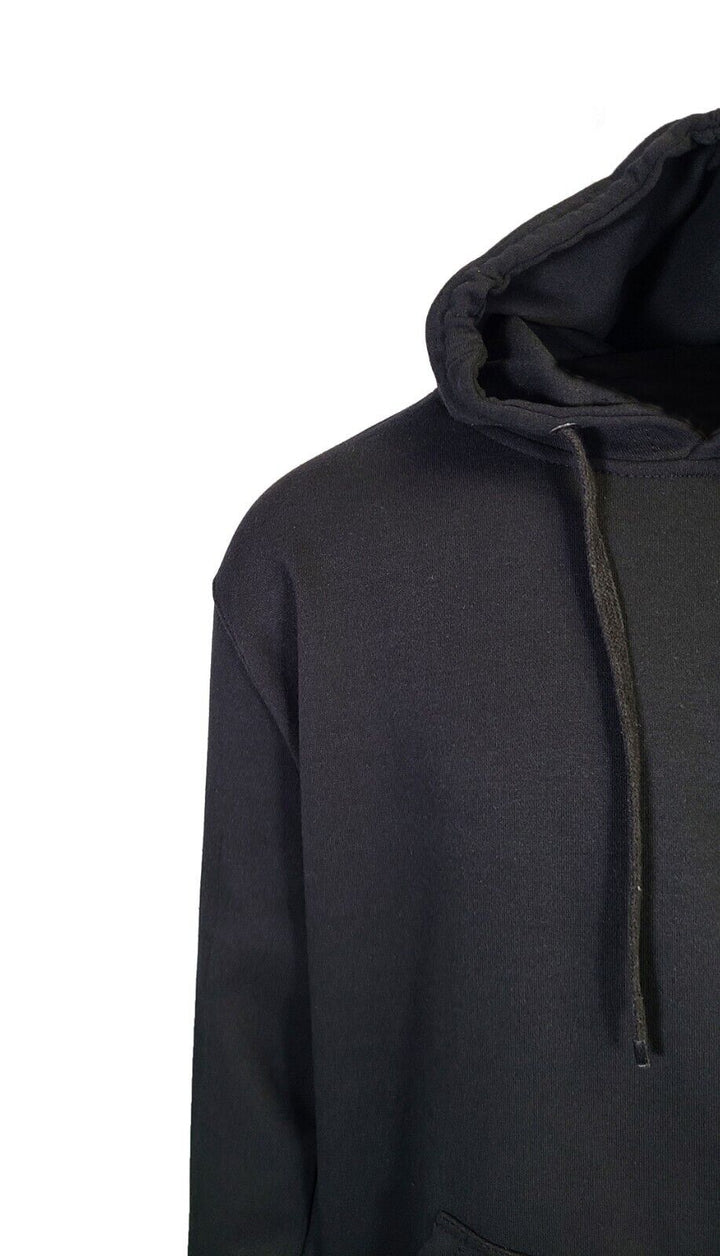 Cotton Best Men's Black Hoodie 2 PACK Pullover Solid L/S (P01)