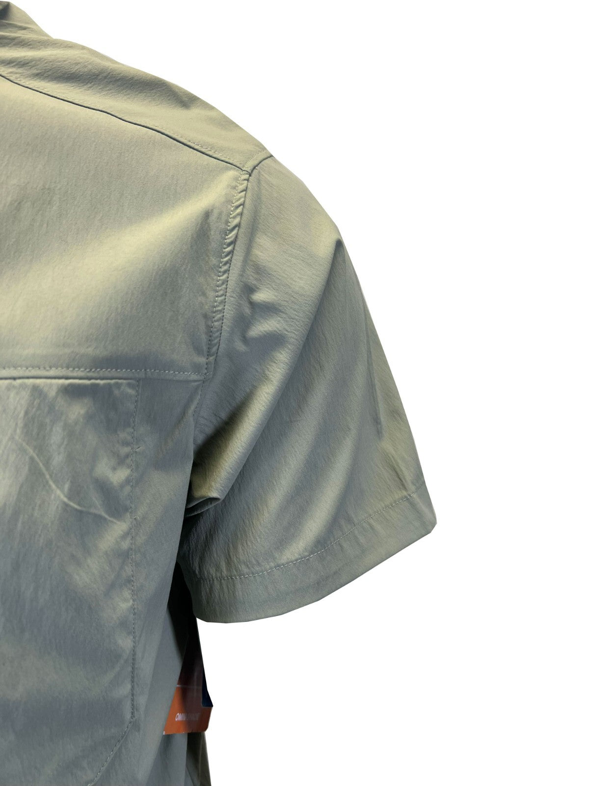 Columbia Men's Safari Green Shirt Sage Peak Woven S/S (348)