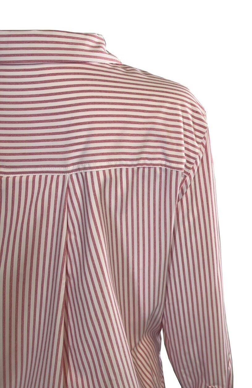 Columbia Women's Shirt Pink Striped W Ross River Trail EXS Woven L/S (693)