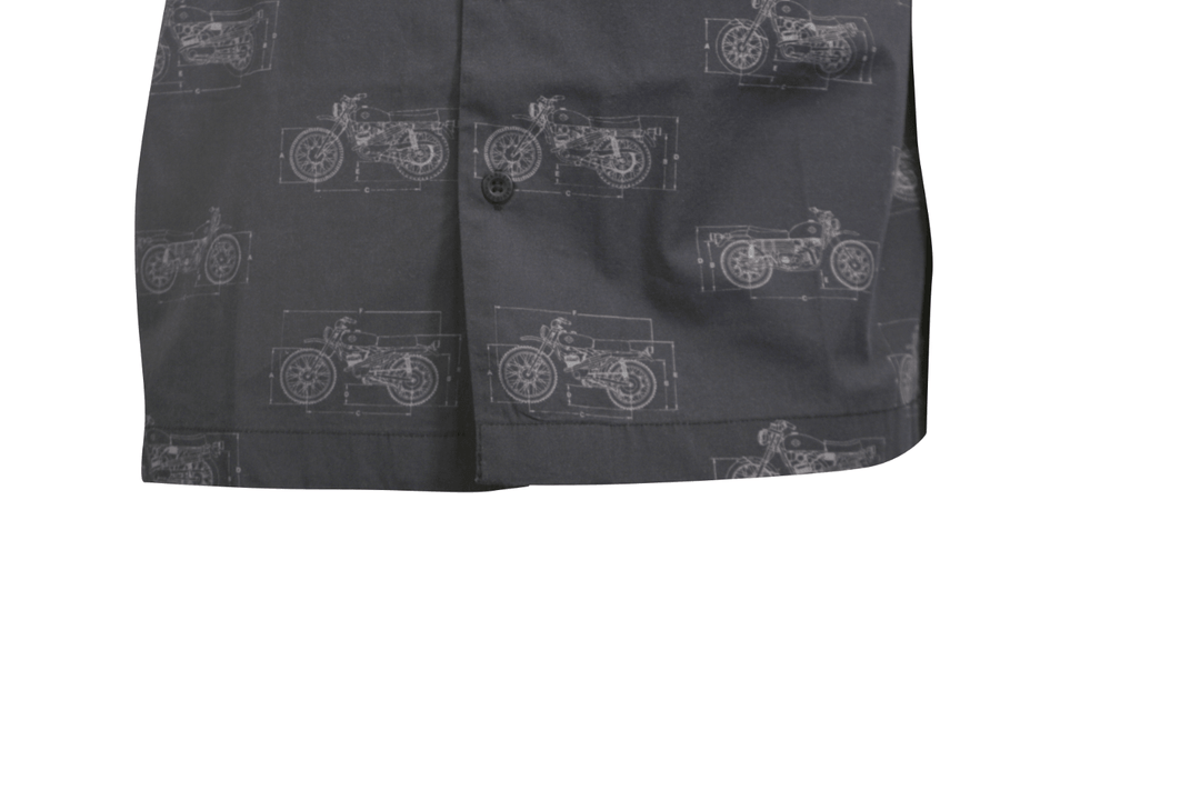 HD Branded Men's Shirt Black Fueled Allover Custom Print S/S (S60)