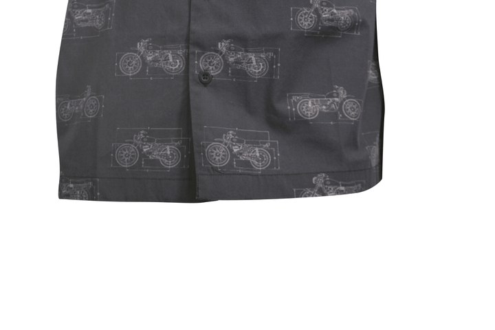 HD Branded Men's Shirt Black Fueled Allover Custom Print S/S (S60)