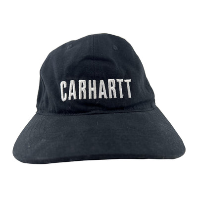 Carhartt Black Canvas Cap FastDry Comfort Block Letters (S07)