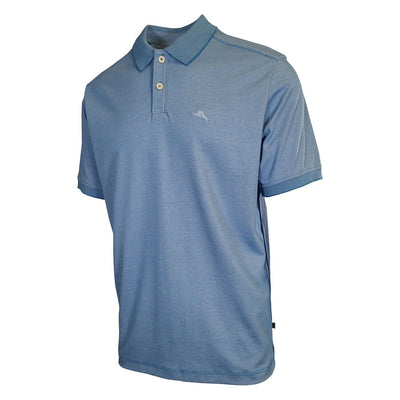 Tommy Bahama Men's Buccaneer Blue Performance Polo 2 Buttons T-Shirt S/S (S05)