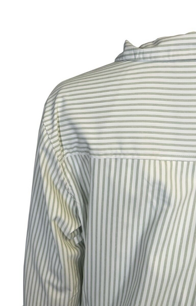 Columbia Women's Shirt Green Striped W Ross River Trail EXS Woven L/S (335)