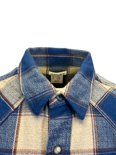 Ariat Men's White Pepper Shirt Howie Retro Fit Long Sleeve (S42)