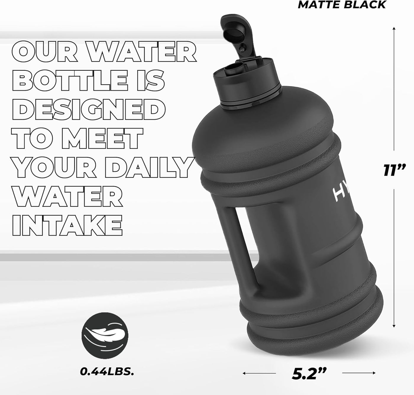 Hydrate BPA Free 2.2L Water Bottle