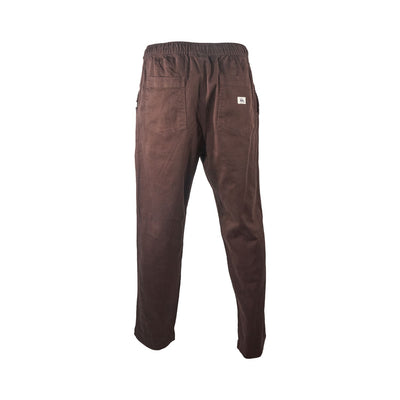 Quiksilver Men's Pant Stretch Canvas Beach Drawstring Twill & Dark Brown