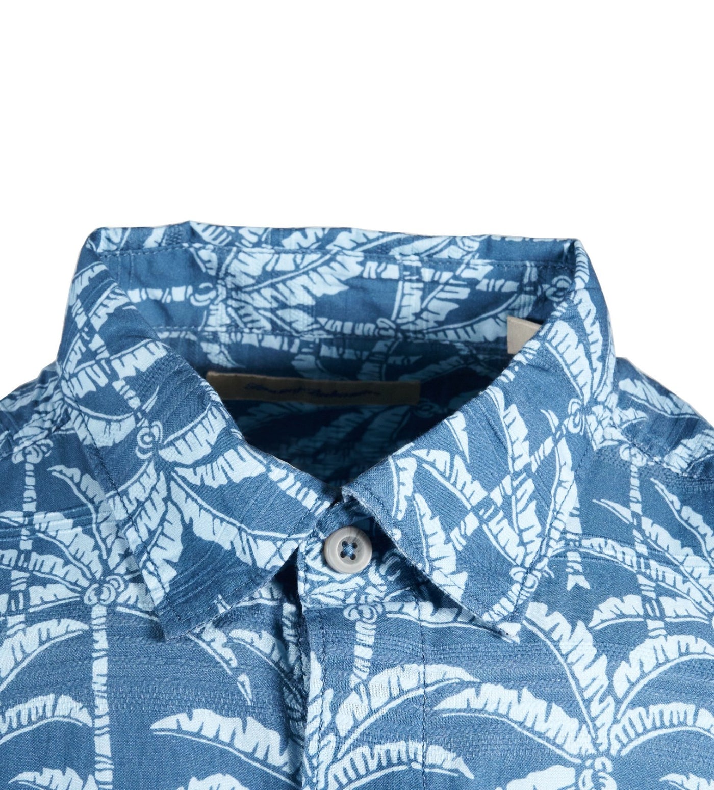 Tommy Bahama Men's Regal Blue Shirt Palm Bliss Button-Up Cotton Pocket S/S (S15)