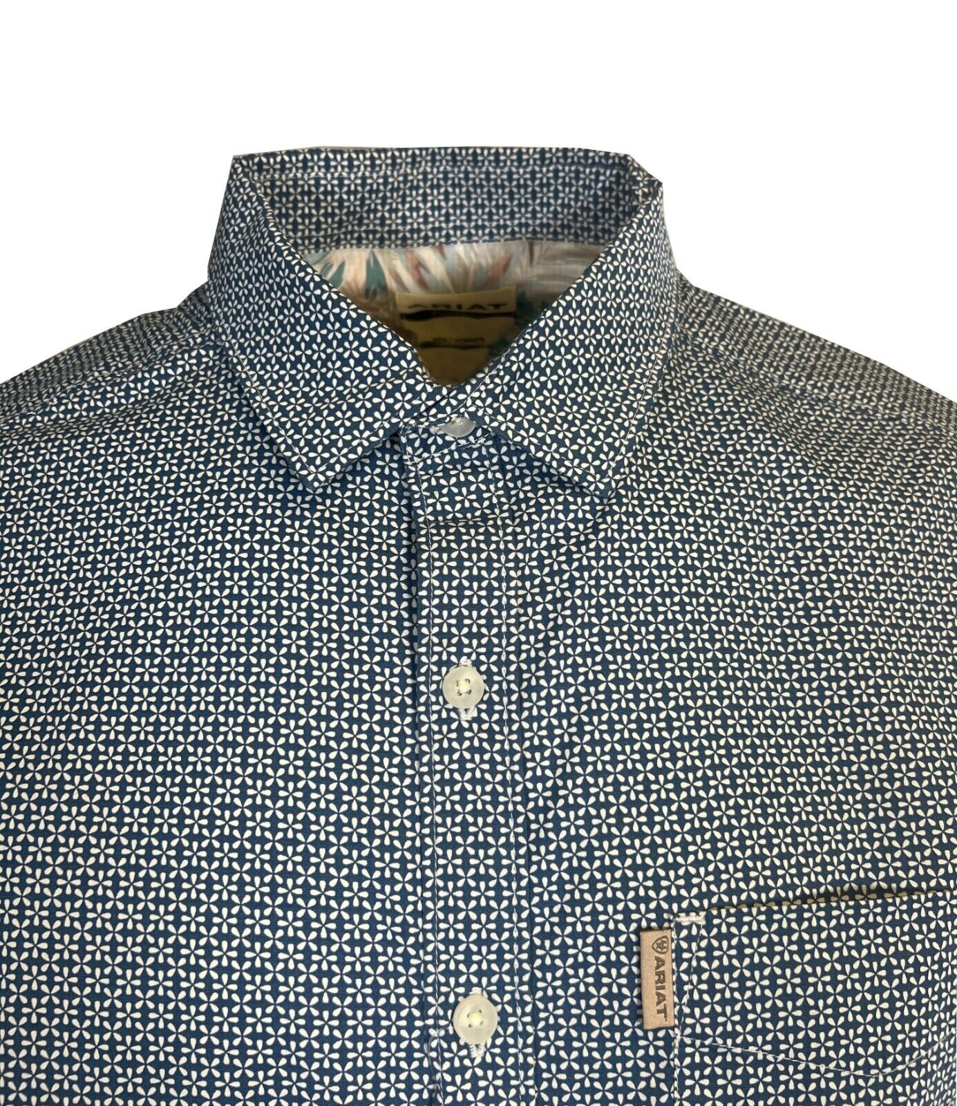 Ariat Men's Blue Ridge Shirt Miller Stretch Modern Fit Button Up S/S (S30)