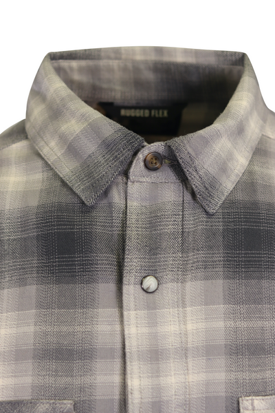 Carhartt Men's Woven Shirt Grey Plaid Long Sleeve (332)