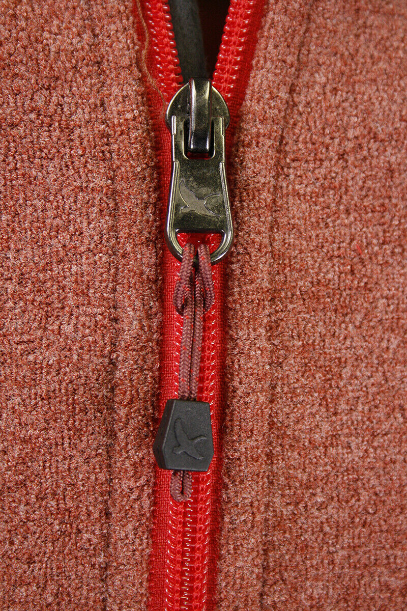 Eddie Bauer Men's Heather Cocoa w/ Grey Sleeve Mountain Fleece 1/2-Zip Sweater