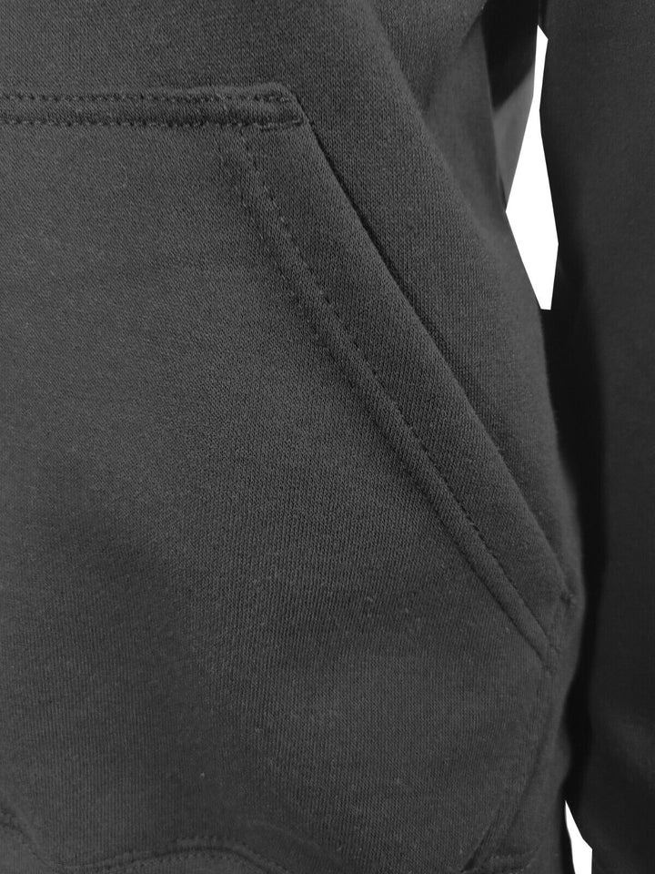 Cotton Best Men's Black Hoodie 2 PACK Pullover Solid L/S (P01)